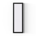 Extra long 300x100mm under cabinet light with a magnetic cover and black bezel.