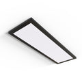 Under cabinet light with a long rectangular shape, black bezel, and magnetic cover.