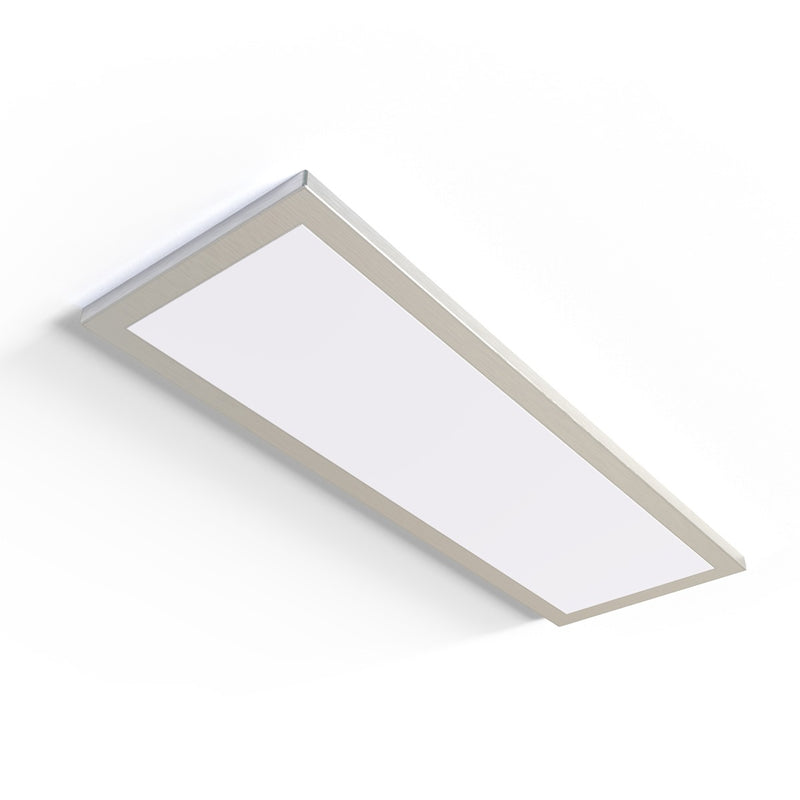 Silver finish under cabinet light with magnetic frame.