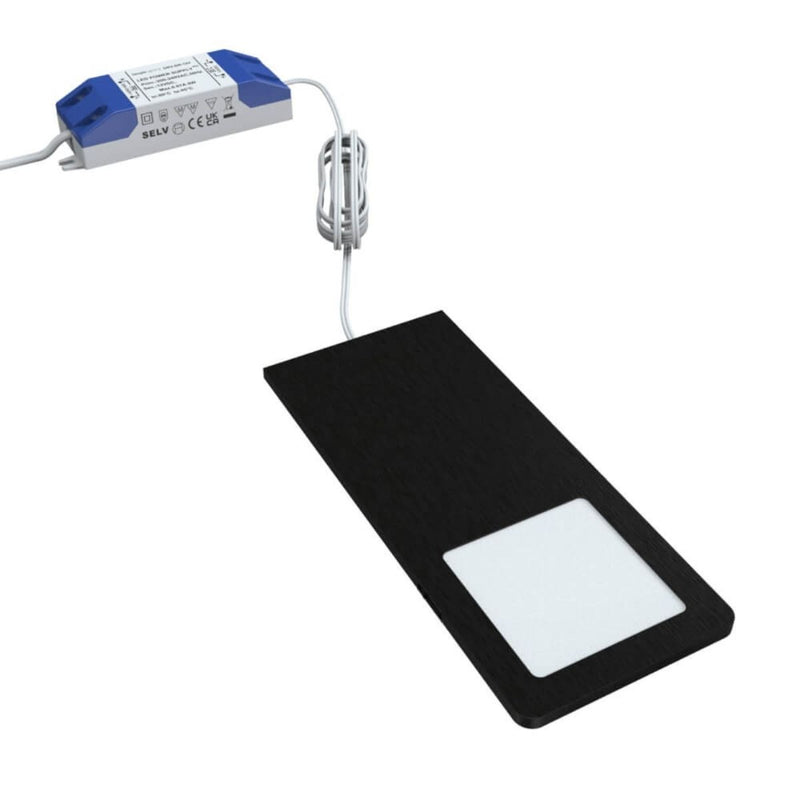 Black Recti Superslim 5w LED Cabinet Light - Main Product Image