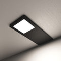 black LED CCT under cabinet light - natural white light