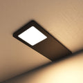 black LED CCT under cabinet light - warm white light