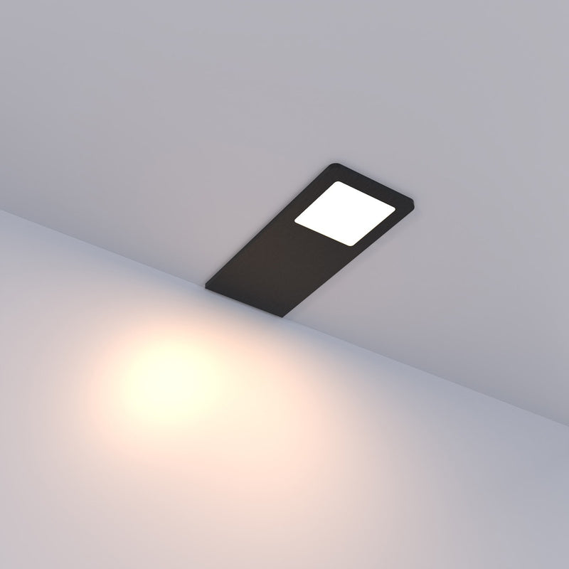 LED black CCT cabinet light - warm white light