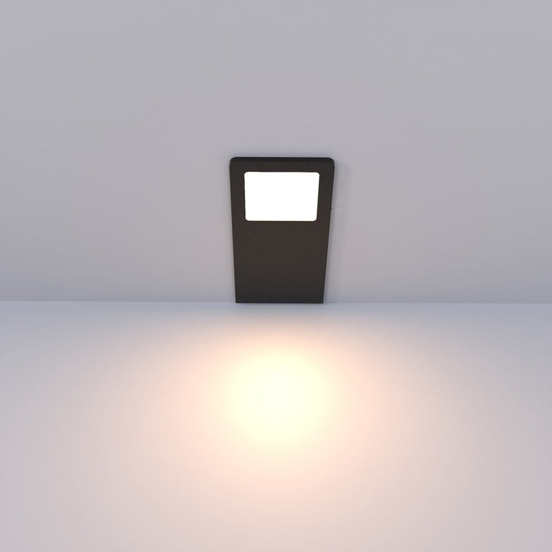 black LED CCT cabinet light - warm white light