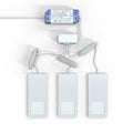 pack of three white under cabinet lights
