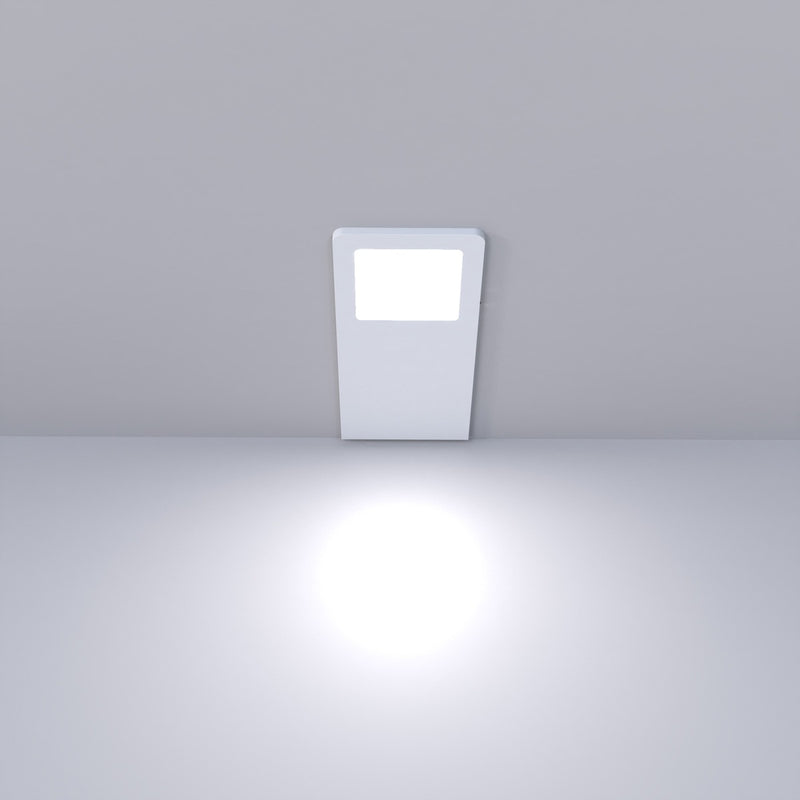 matte white LED CCT cabinet light - natural white light