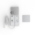 back of a matte white LED CCT cabinet light