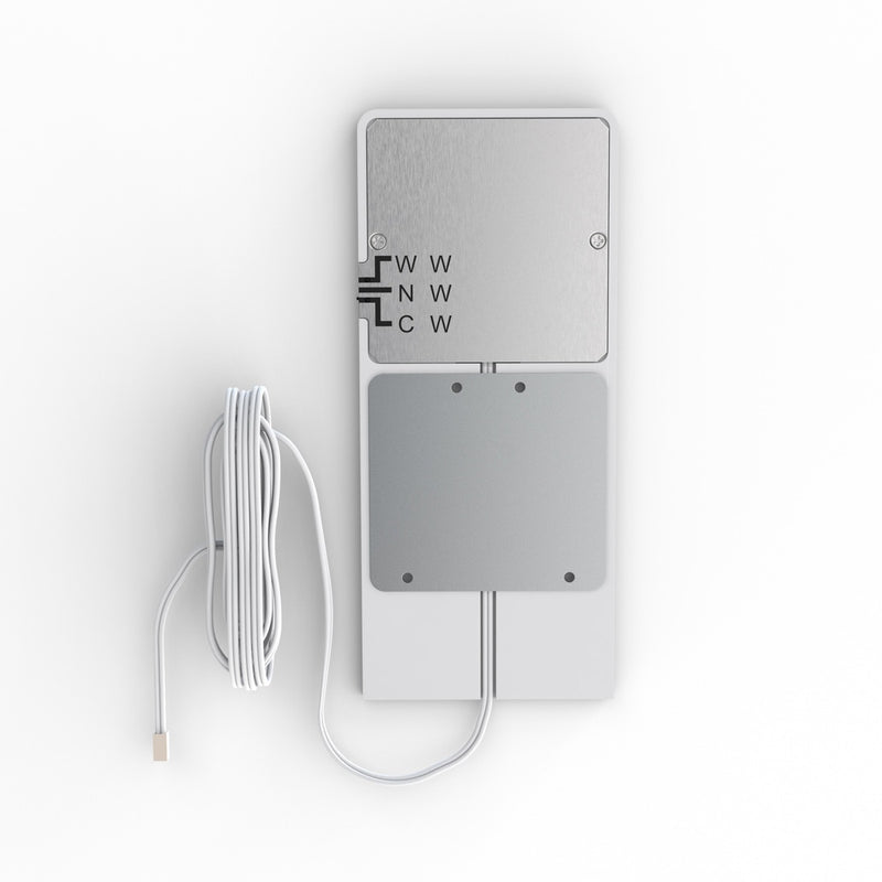 back of a matte white CCT LED cabinet light