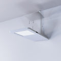 installation breakdown of a matte white CCT LED cabinet light