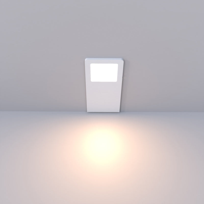matte white LED CCT cabinet light - warm white light