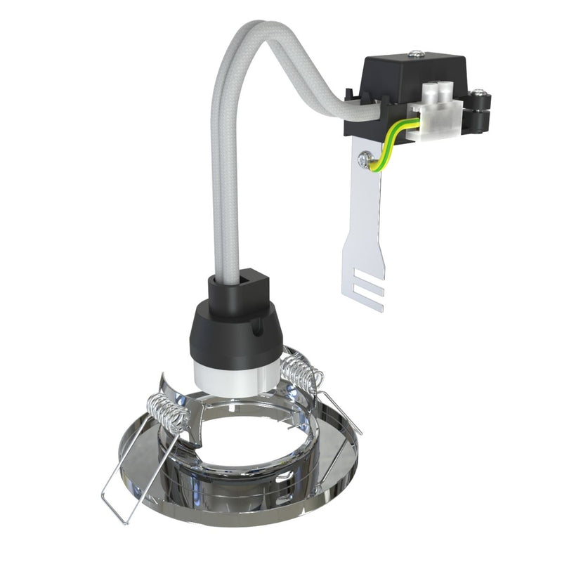 Recessed GU10 Downlight In a Polished Chrome Finish
