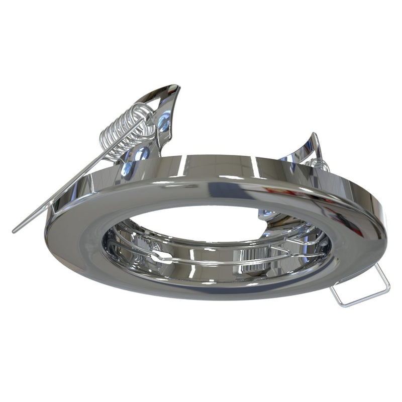 Recessed GU10 Downlight In a Polished Chrome Finish