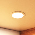mounted circular LED panel in warm white light