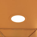 mounted circular LED panel with warm white light