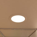 mounted circular LED panel with natural white light