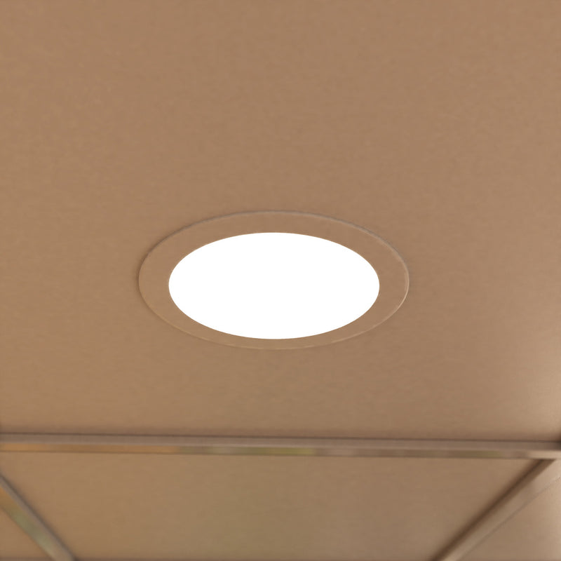 mounted circular LED panel with natural white light