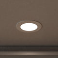 close up of a mounted LED panel light in natural white light