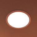 close up of a mounted warm white LED panel