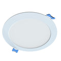side of a circular LED panel light