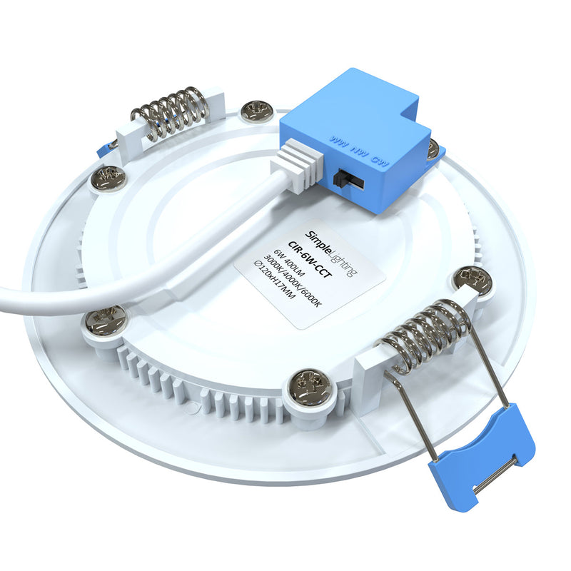 6w circular LED panel light with toggles switch