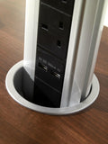 Close up on two USB ports
