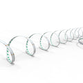 RGB LED tape light without light in spiral