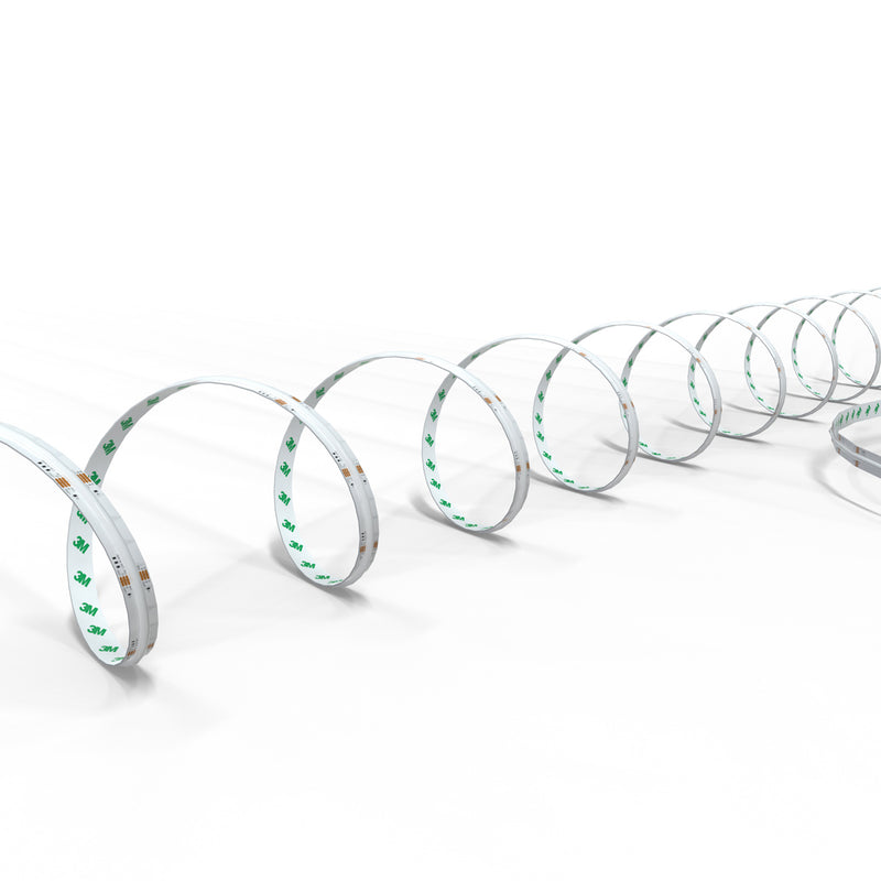RGB LED tape light without light in spiral