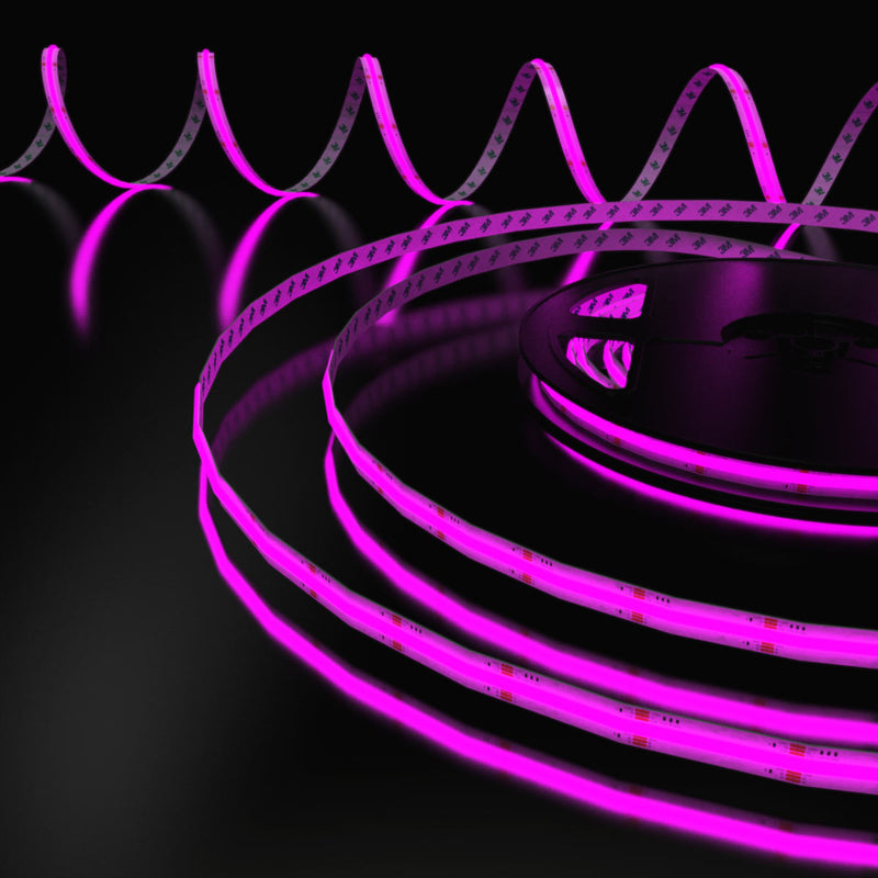 RGB LED tape light in violet