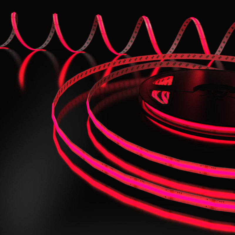 RGB LED tape light in red