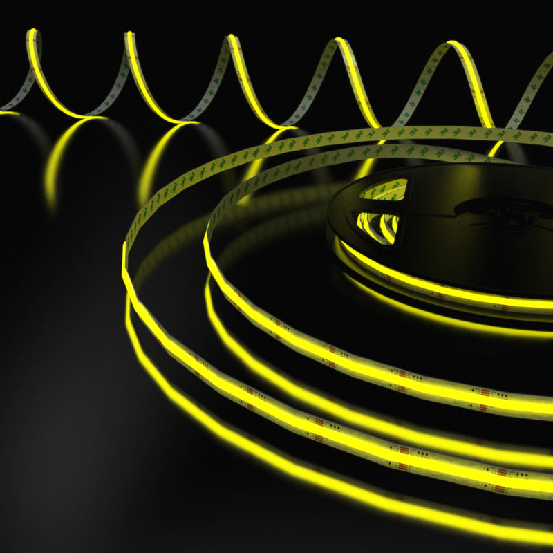 RGB LED tape light in yellow