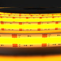 close up of an amber COB LED strip