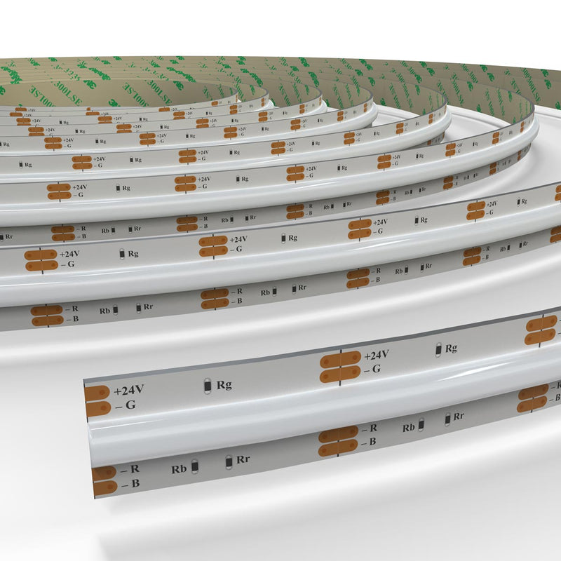 amber COB LED strip switched off