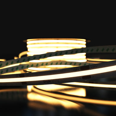IP67 Dotless, Waterproof COB LED Strip , CRI 90, Cool, Natural or Warm White Light