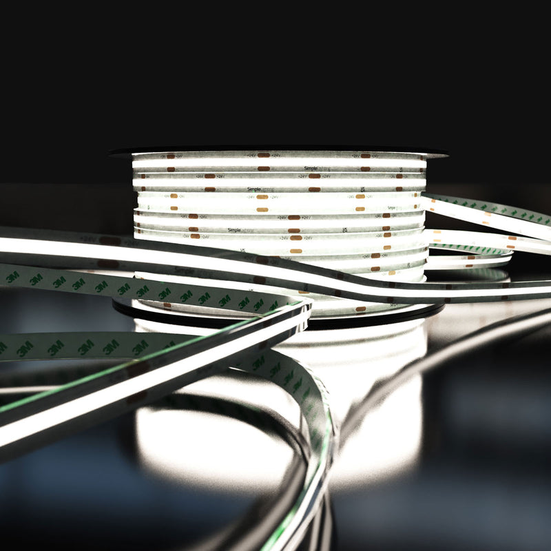 COB IP67 strip with natural white light