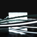 close up of COB IP67 strip with cool white light