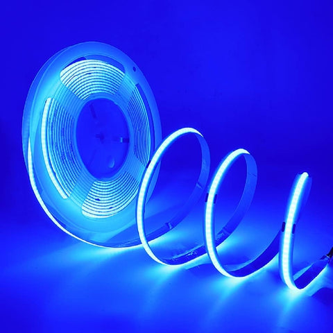 COB Dotless LED Strip Lighting, Blue Colour, 6w/Metre