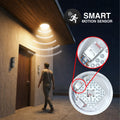 Image of a man and a sensor detection radius