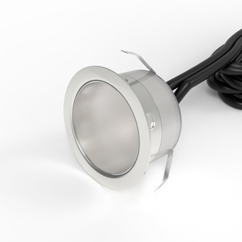 Close Up of a 39.5mm, IP67 LED Decking Light Cool White