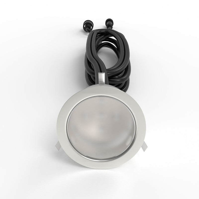Close Up of a 39.5mm, IP67 LED Decking Light Cool White