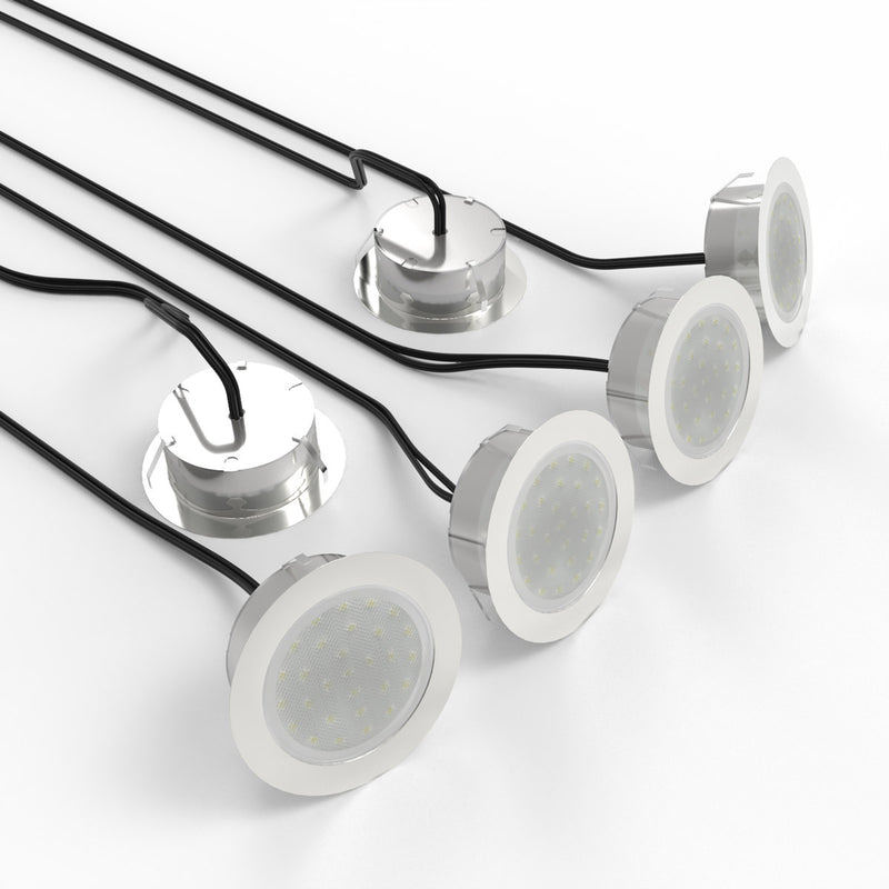 six 80mm deck lights