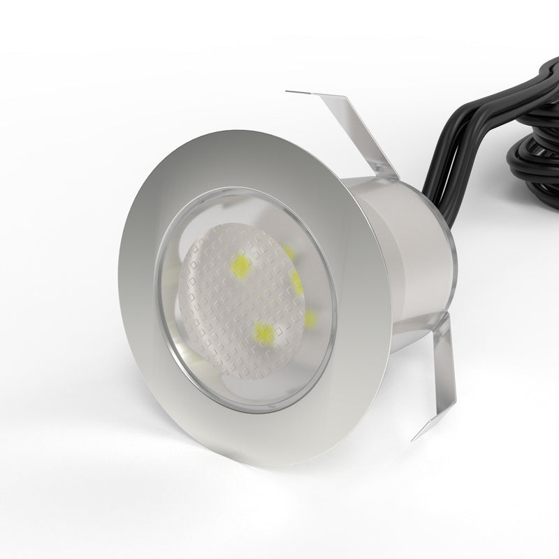 30mm, IP67 LED Decking Light Blue - Close Up