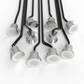Ten 30mm, IP67 LED Decking Lights Blue