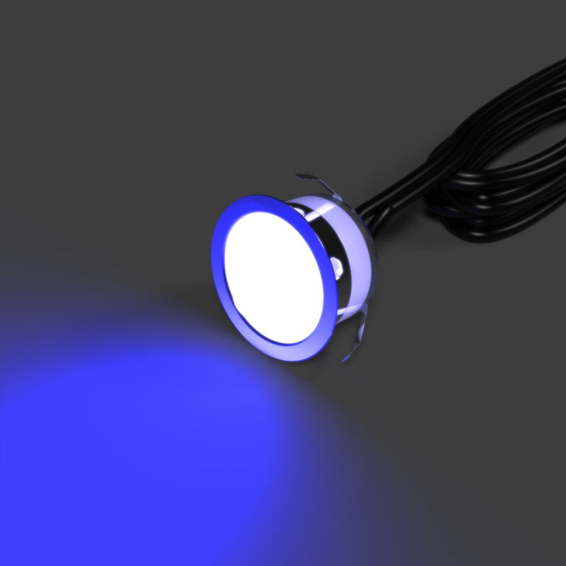 39.5mm, RGB IP67 LED Decking Light - Colour Changing - Blue