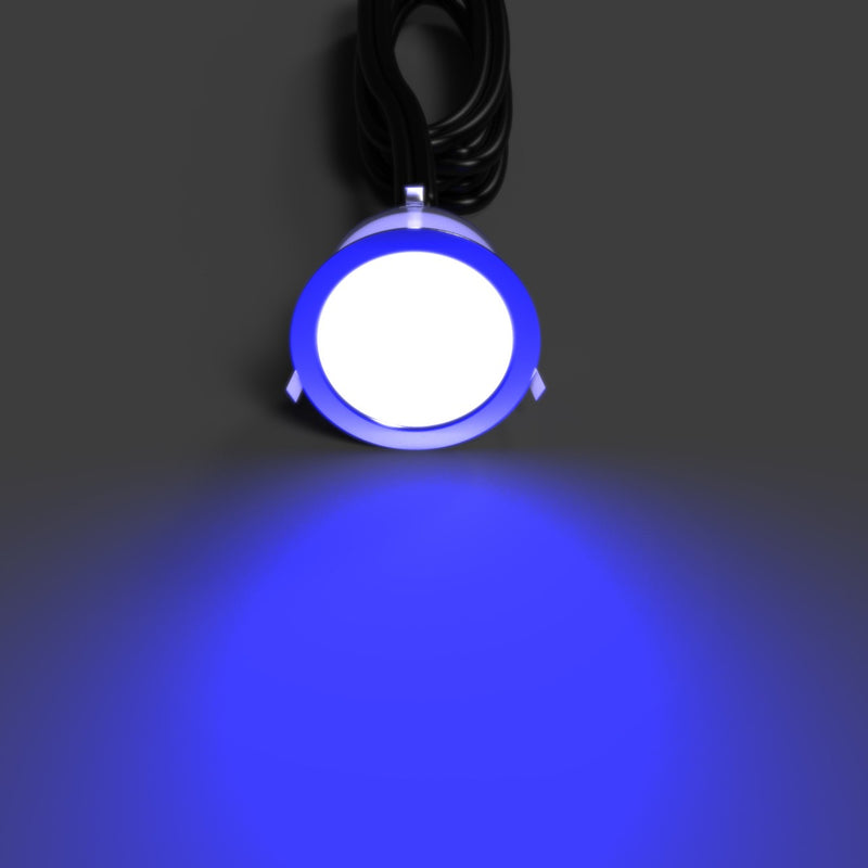 39.5mm, RGB IP67 LED Decking Light - Blue