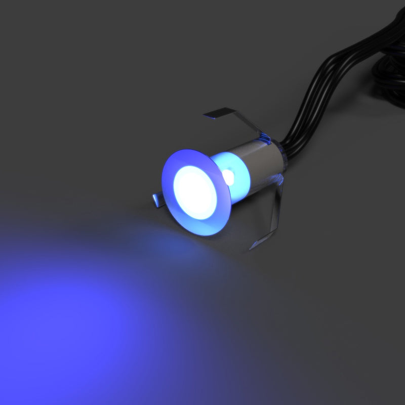 18mm, Mini IP67 LED Decking Light - With Blue Light