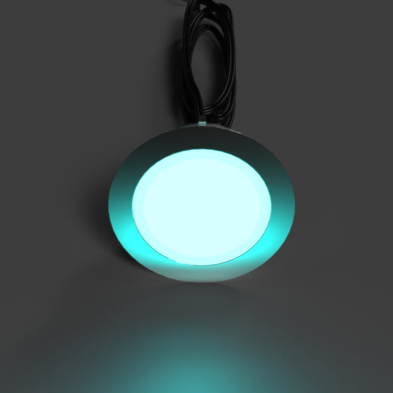 RGB 80mm LED Decking Light - Aqua
