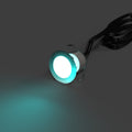 30mm, RGB IP67 LED Decking Light - Aqua