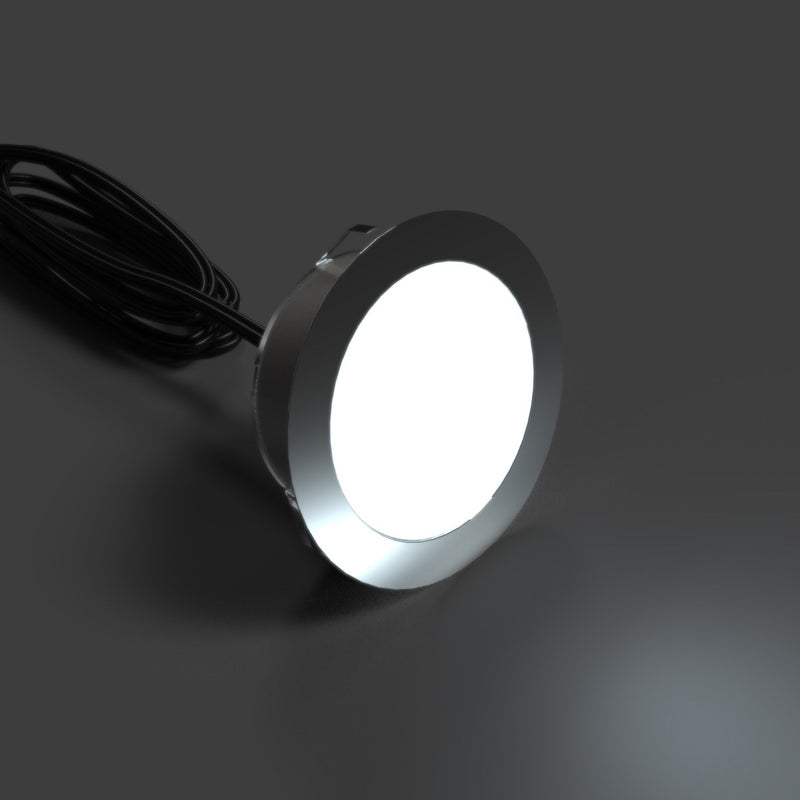 80mm cool white LED deck light - with cool white light