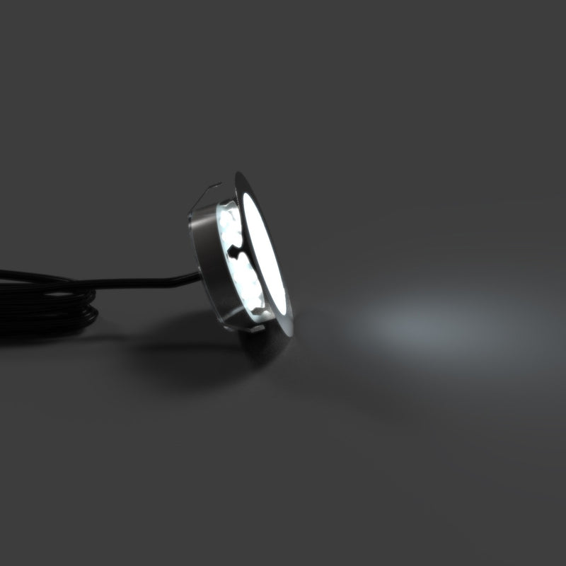 80mm cool white LED deck light - side with cool white light