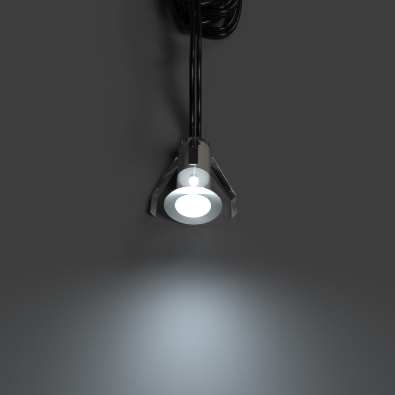 18mm, Mini IP67 LED Decking Light Cool White - Top Shot